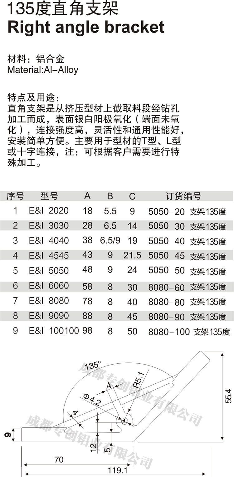 贵州工作台铝型材配件